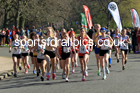 Girls Under-15s 5k, 2022 Northern 12 and 6 Stage Road Relays,  Birkenhead Park, Birkenhead, Wirral.  Photo: David T. Hewitson/Sports for All Pics
